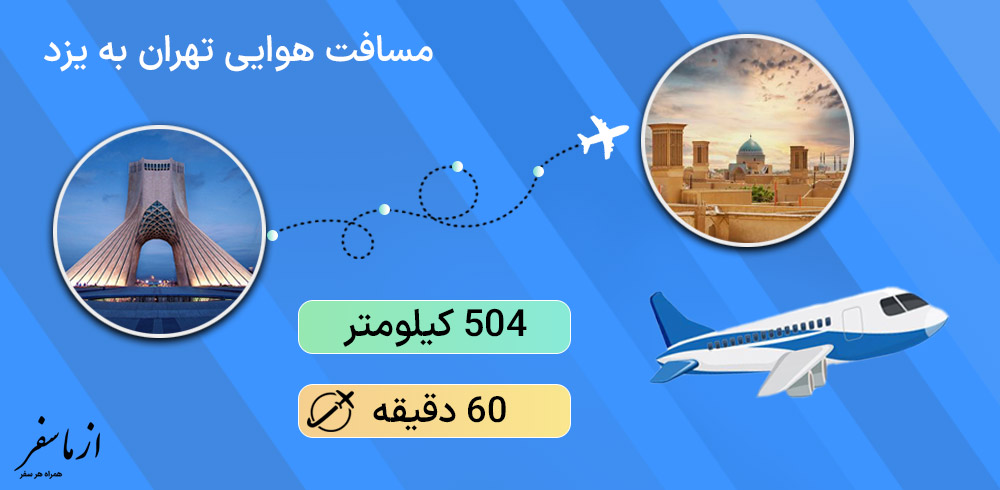 مسیر هوایی تهران به یزد