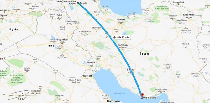 بلیط هواپیما کیش تبریز